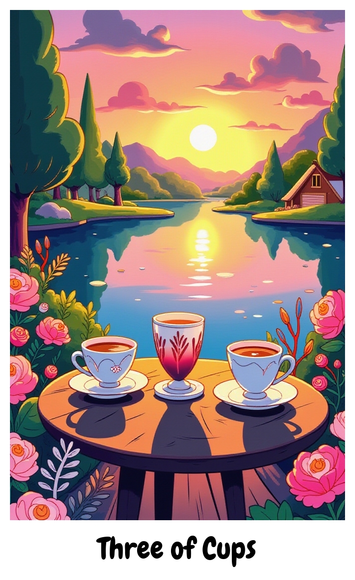 Three of Cups Tarot Meaning: Celebrate With Your People